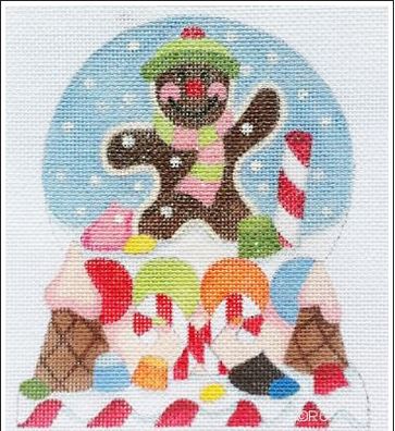 click here to view larger image of Candyland Snow Globe (hand painted canvases)