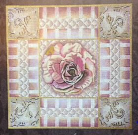 click here to view larger image of Mauve and Pink Rose Collage (hand painted canvases)