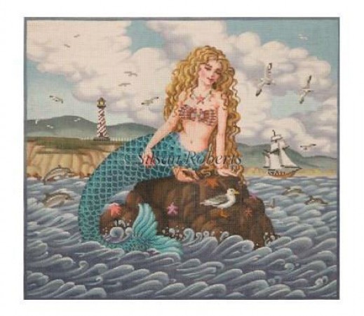 click here to view larger image of Mermaid in the Sun (hand painted canvases)