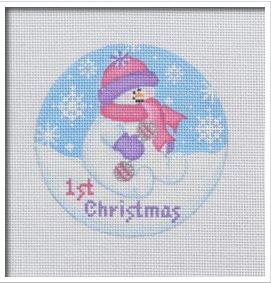 click here to view larger image of Baby Snowgirl (printed canvas)