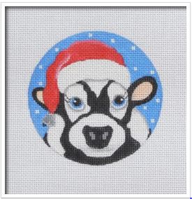 click here to view larger image of Cow Santa (hand painted canvases)