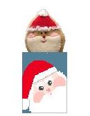 click here to view larger image of Santa Treat Bag w/Santa (hand painted canvases)
