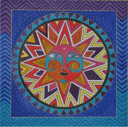 click here to view larger image of Celestial Sun (hand painted canvases)