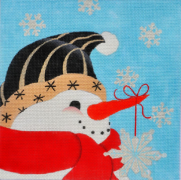 click here to view larger image of Believe Snowman (hand painted canvases)
