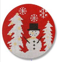 click here to view larger image of Simple Snowman (hand painted canvases)