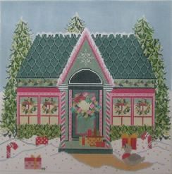 click here to view larger image of Christmas House (hand painted canvases)