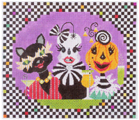 click here to view larger image of Ghoulish Girls Night Out (hand painted canvases)