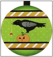 click here to view larger image of Crow Ornament (hand painted canvases)