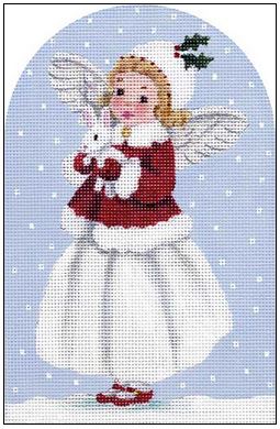 click here to view larger image of Angel with Bunny (hand painted canvases)