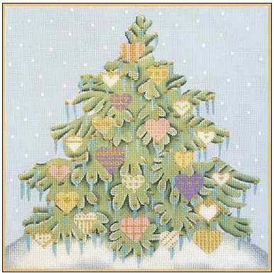click here to view larger image of Chrstmas Delights Tree (hand painted canvases)