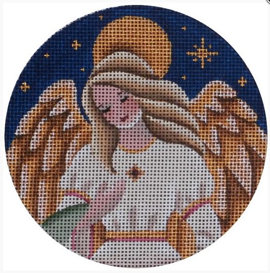 click here to view larger image of Jewel Angel Ornament (hand painted canvases)