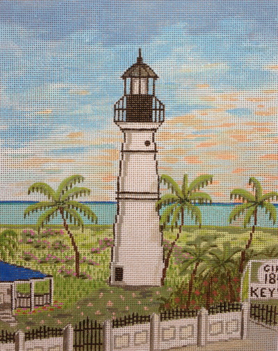 click here to view larger image of Key West Lighthouse (hand painted canvases)