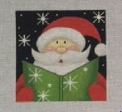 click here to view larger image of Santa Caroller (hand painted canvases)