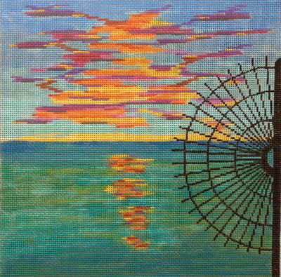 click here to view larger image of Southernmost Sunset (hand painted canvases)