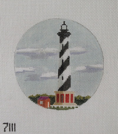 click here to view larger image of Cape Hatteras Lighthouse Ornament (hand painted canvases)