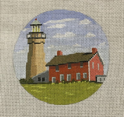 click here to view larger image of Fairpoint Harbor Light Ornament (hand painted canvases)