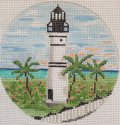 click here to view larger image of Key West Lighthouse Ornament (hand painted canvases)
