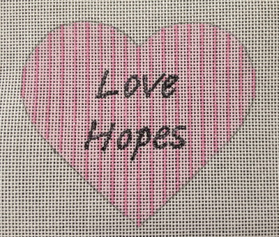 click here to view larger image of Love Hopes (hand painted canvases)