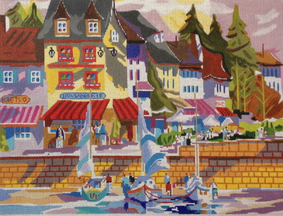 click here to view larger image of Honfleur, France (hand painted canvases)