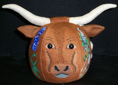 click here to view larger image of PUDGIE Longhorn (hand painted canvases)