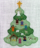 click here to view larger image of Nativity Christmas Tree (hand painted canvases)