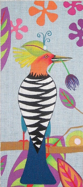 Birds in Paradise II hand painted canvases 