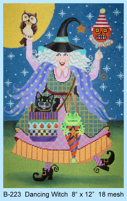 click here to view larger image of Dancing Witch (hand painted canvases)