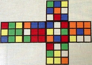 click here to view larger image of 3D Rubik's Cube (hand painted canvases)