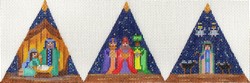 click here to view larger image of 3D Nativity Triangle (hand painted canvases)