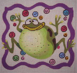 click here to view larger image of Frog Gone Wild (hand painted canvases)