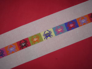 click here to view larger image of Pop Crab Belt (hand painted canvases)