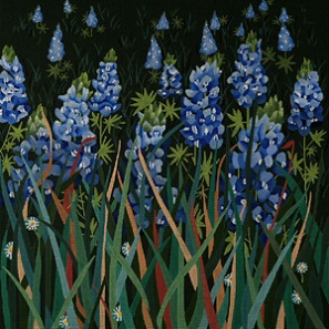 click here to view larger image of Texas Blue Bonnet Meadow (hand painted canvases)