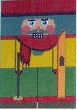 click here to view larger image of Skier Nutcracker (hand painted canvases)