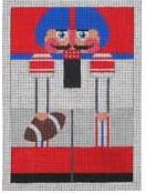 click here to view larger image of New York Giants Nutcracker (hand painted canvases)