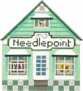 click here to view larger image of Needlepoint Shop - Thimble Town (hand painted canvases)