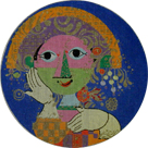 click here to view larger image of Rosenthal Plate (hand painted canvases)