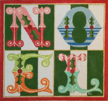 click here to view larger image of Old Fashioned Noel (hand painted canvases)
