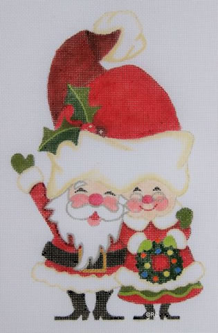 click here to view larger image of Claus Couple (hand painted canvases)