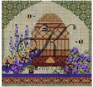 click here to view larger image of Bee Skep in Springtime Garden Stitch Guide (books)