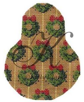 click here to view larger image of Wreath O Green Pear Stitch Guide (books)