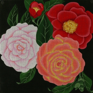 click here to view larger image of Giant Camellias (hand painted canvases)