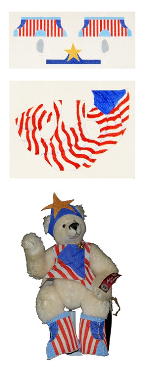 click here to view larger image of American Bear (hand painted canvases)