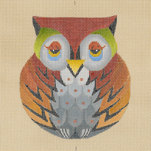 click here to view larger image of Hooter Baby Owls C - Natural (hand painted canvases)