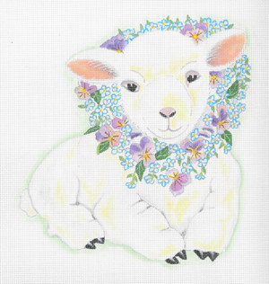 click here to view larger image of Baby Lily Lamb (hand painted canvases)
