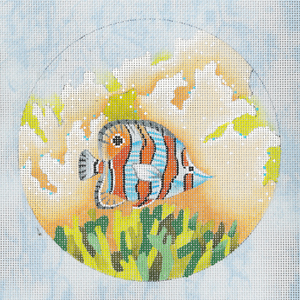 click here to view larger image of Porthole View - Copper-band Butterfly Fish (hand painted canvases)
