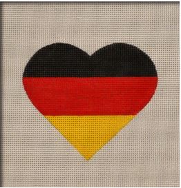 click here to view larger image of German Flag Heart (hand painted canvases)