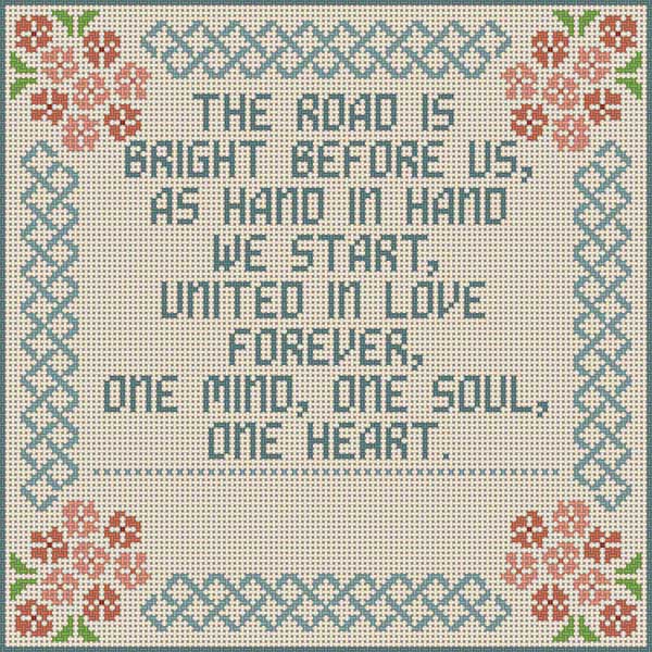 click here to view larger image of Road Is Bright (hand painted canvases)
