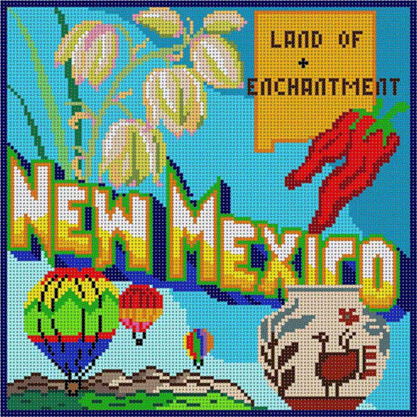 click here to view larger image of New Mexico (hand painted canvases)