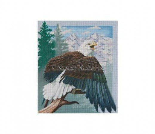 click here to view larger image of Perched Eagle (hand painted canvases)