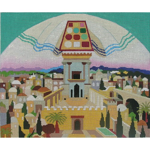 click here to view larger image of Temple, The Taleis Bag (hand painted canvases)